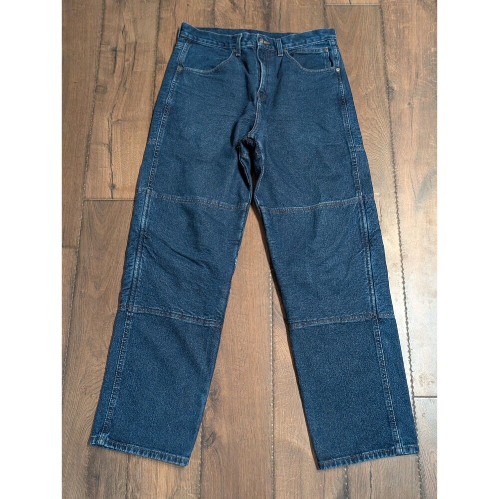 Draggin Jeans Kevlar Lined Double Knee Motorcycle Jeans Men's Size 34x32 USA
